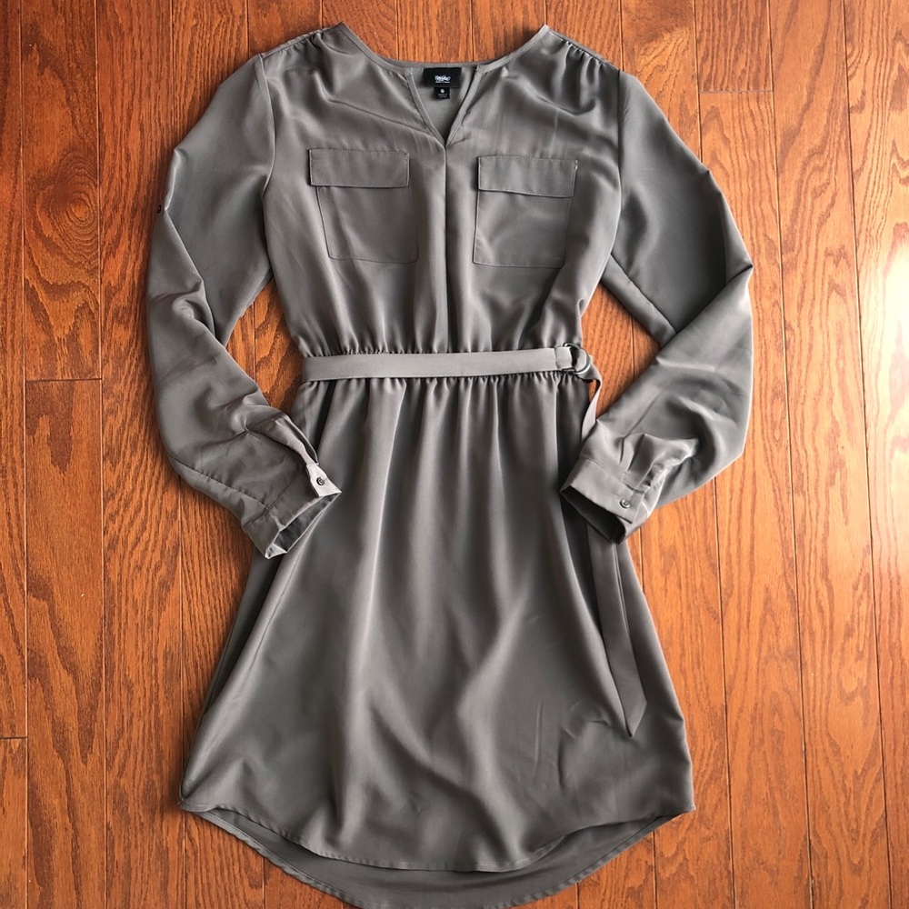 Mossimo Belted Smocked Waist Dress Size S